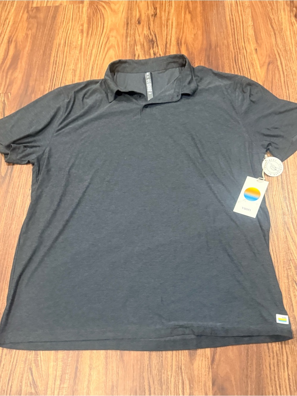 Vuori Men's Strato Tech Polo Shirt Size XXL Gray